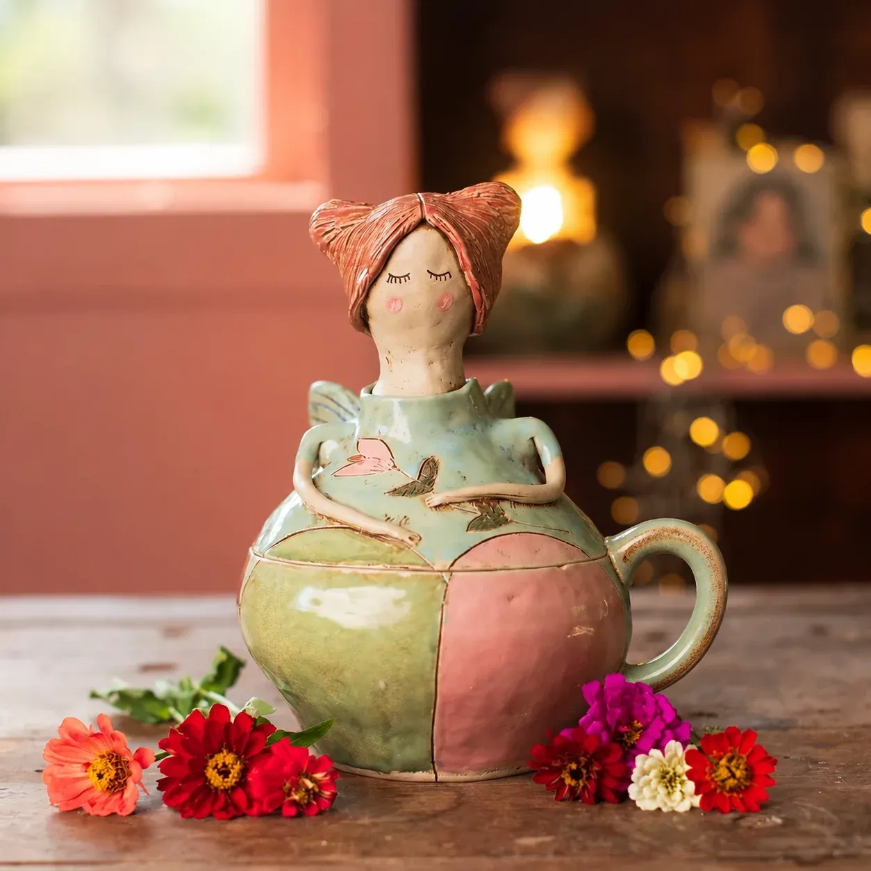 Elowen fairy storage jar and mug