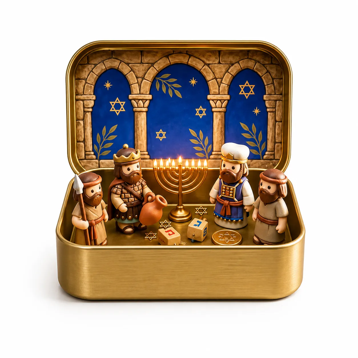 Sacred Church Nativity Scene option displayed in its open storage box
