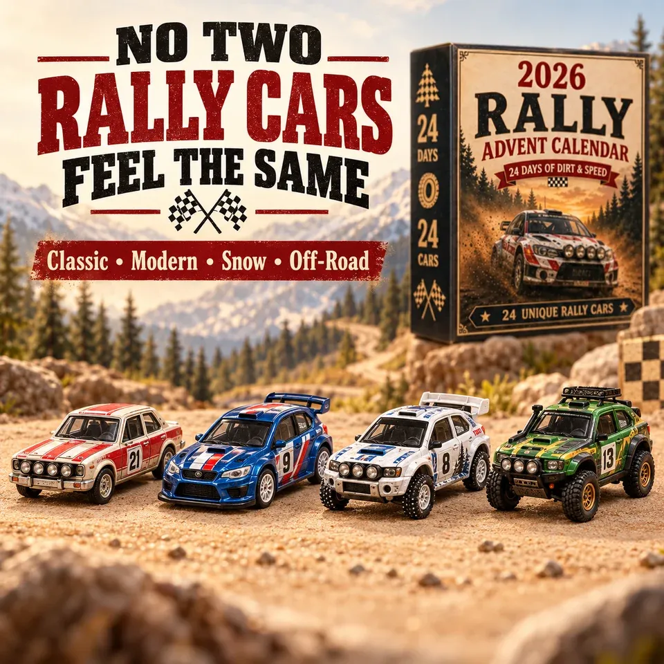 Verschiedene Rallye Acrylmotive